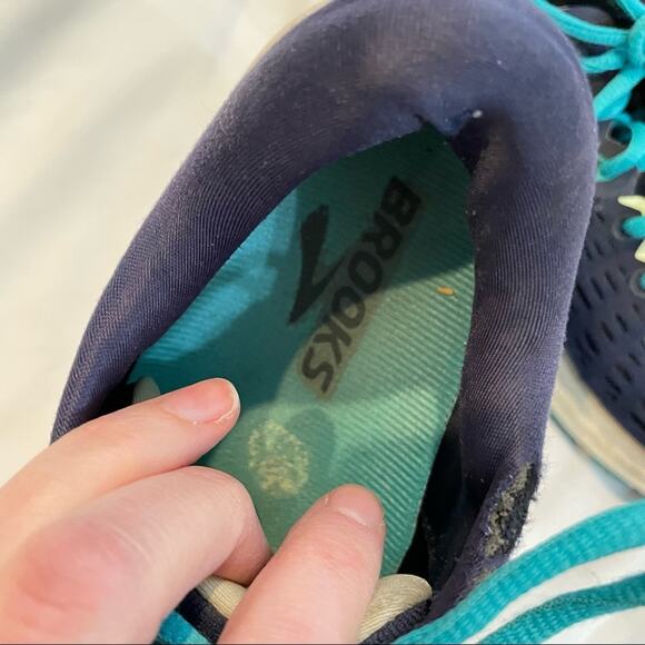 Brooks Ravenna 9 Blue & Teal Womans Running Shoes Sneakers Womens 8.5 Sporty - Picture 7 of 9